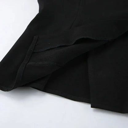 Black Elegant Blazer For Women 2025 Autumn Fashion Gold Buttons Patchwork Jacket Coat Party Vintage Commuter Suit Jacket