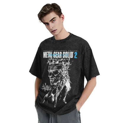 Metal Gear Solid 3 Snake Eater T Shirt Summer Game Y2K T Shirts 2024 Cotton Harajuku Tee Shirt For Mens Short Sleeves Top Tees