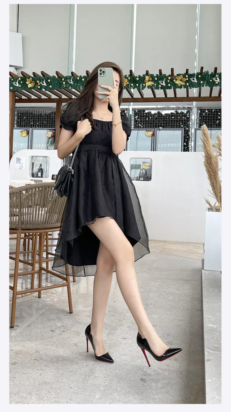 European And American Nightclubs Dressing Dance High Heels Women's Thin Heels Black Bed Pointed Toe French Single Shoes Women