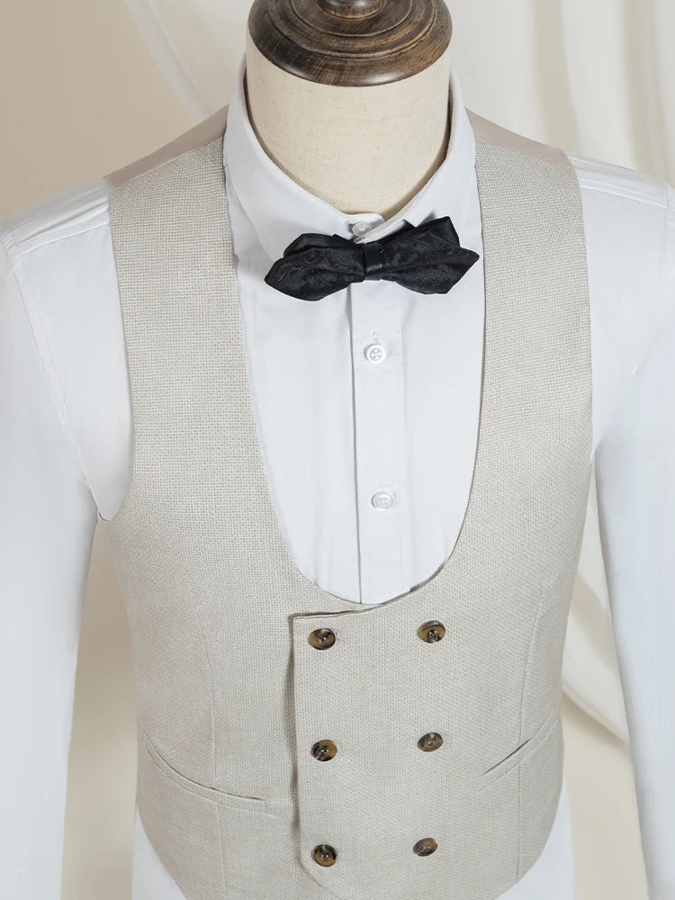High Quality Luxury Men's Suit Slim-Fit Wedding Coat Classic Full Mens Suit for Business Office