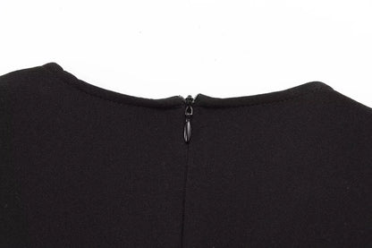 Female Summer Elegant Midi Dress O-Neck Hem Slit With Belt Sleeveless Single Breasted Back Zipper Fashion Long Dress