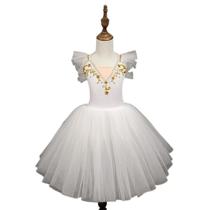 Fashion Children's Day Ballet Dress Kids Tutu Puffy Dance Wear Princess Dresses Girls Summer Performance Clothes Girl Vestidos