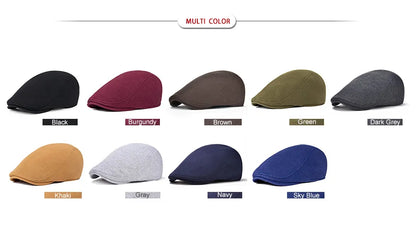 Soft Cotton Irish Cap Golf Ivy Jeff Caps Spring Summer Men Women Cabbie Newsboy Driver Gatsby Hat Boina