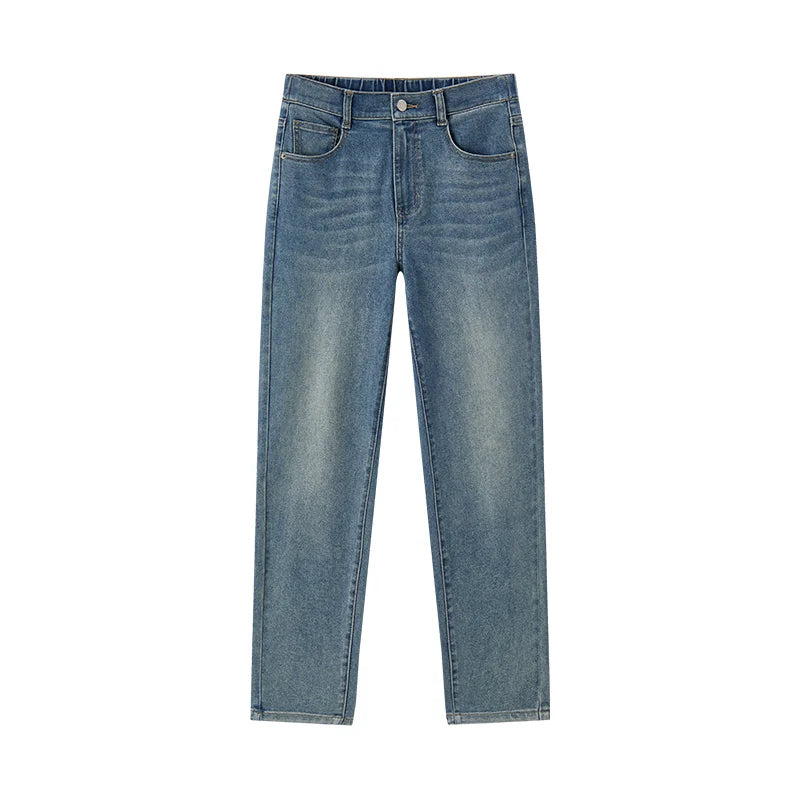Jeans Women Minimalist Pants Autumn 2025 New Versatile Tapered Trousers