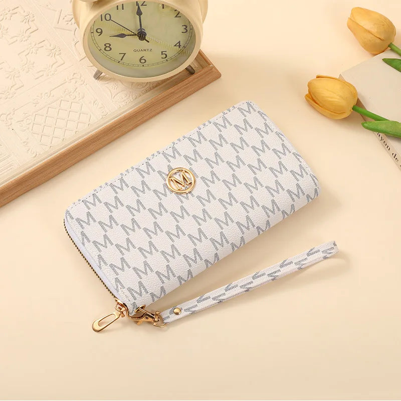 New Zipper Long Wallets Women Men Coin Purses Multi-card Slot Cards Holder Handbags Billfold Wristlet Wallet Clutch Money Bags