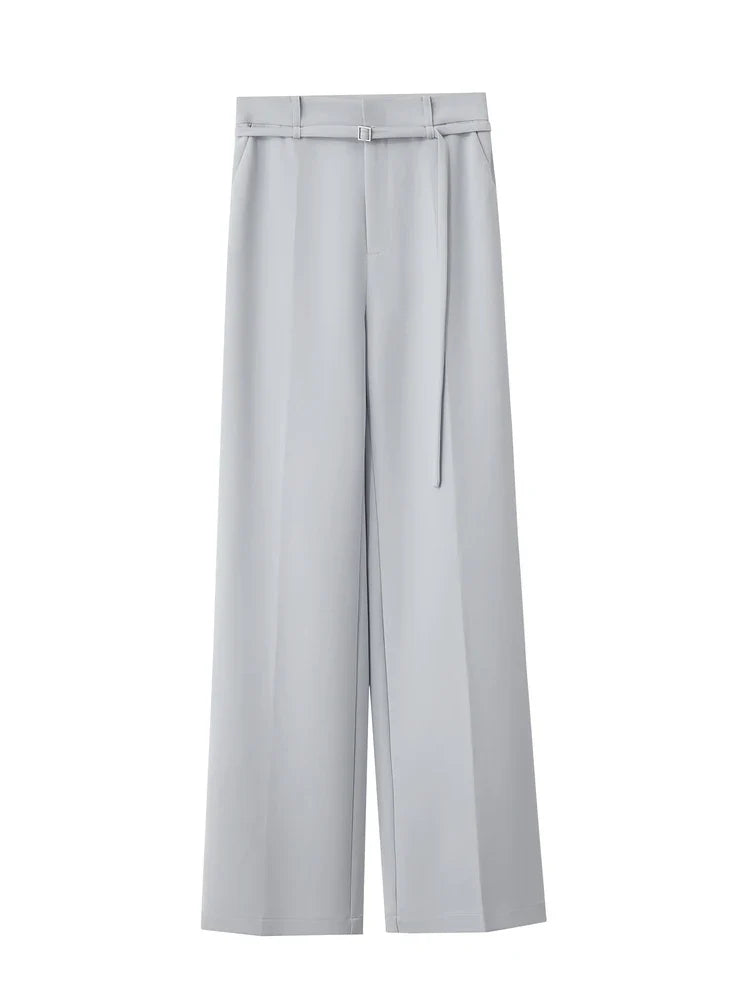 Minimalism 2024 Summer New Commuter Fashion Loose Blazer High Waist Casual Solid Pants Women's Clothes Separately 12442201