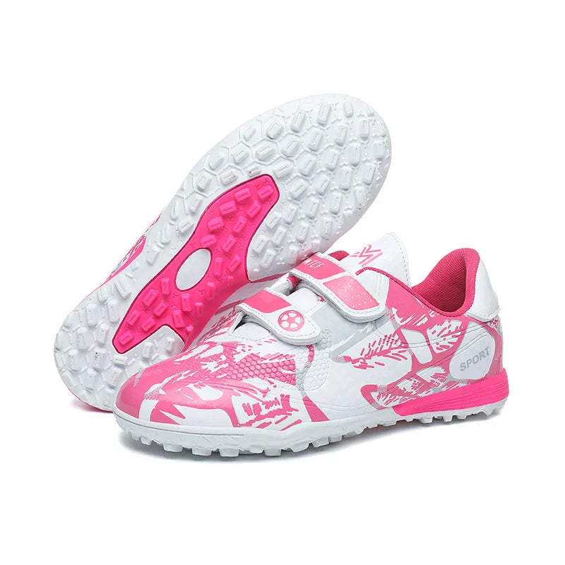 Professional Football Shoes Kids Futsal Sneakers Outdoor Low-cut Soccer Shoes Boys Lightweight Non-slip Children's Sports Shoes