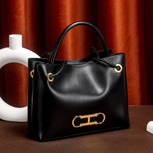 Women's handbag 2026 autumn new black minimalist tote bag dual-use commuting women's bag