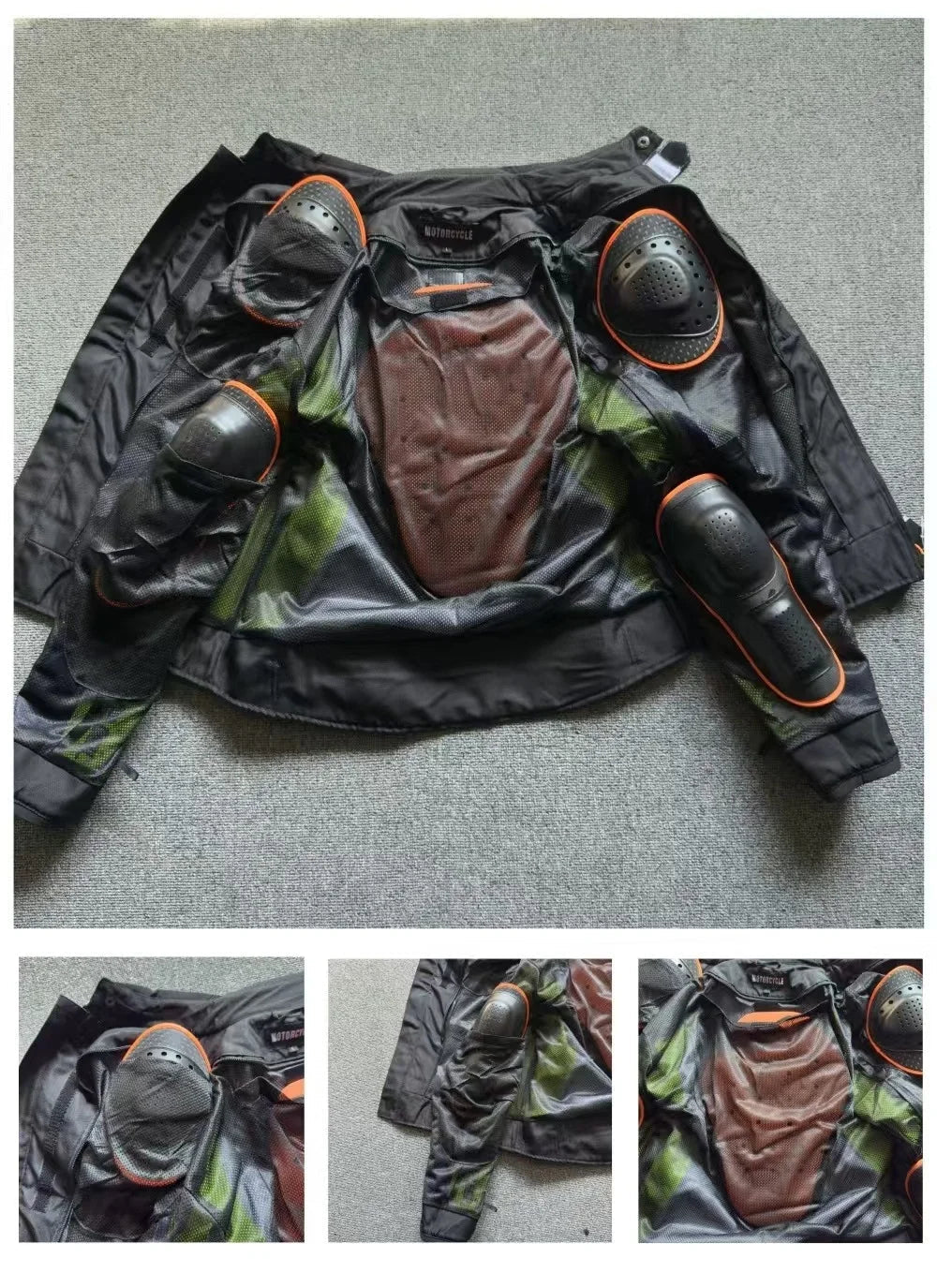 Off-Road Motorcycle Riding Suit Racing Jacket with Mesh Breathable and Anti-Fall Summer Riding