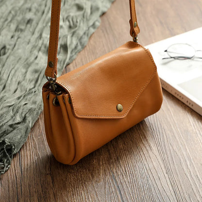 High Quality Genuine Leather Women Crossbody Bag New Style Multi-Layered Messenger Bags Small Female Mobile Phone Purse Bag