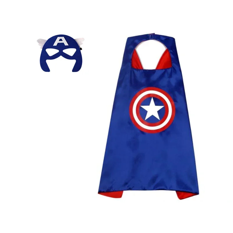 New Superhero Capes for Kids 3-10 Year Old Boy Gifts Boys Cartoon Dress Up Costumes Party Supplies Easter Gifts Cosplay Costumes