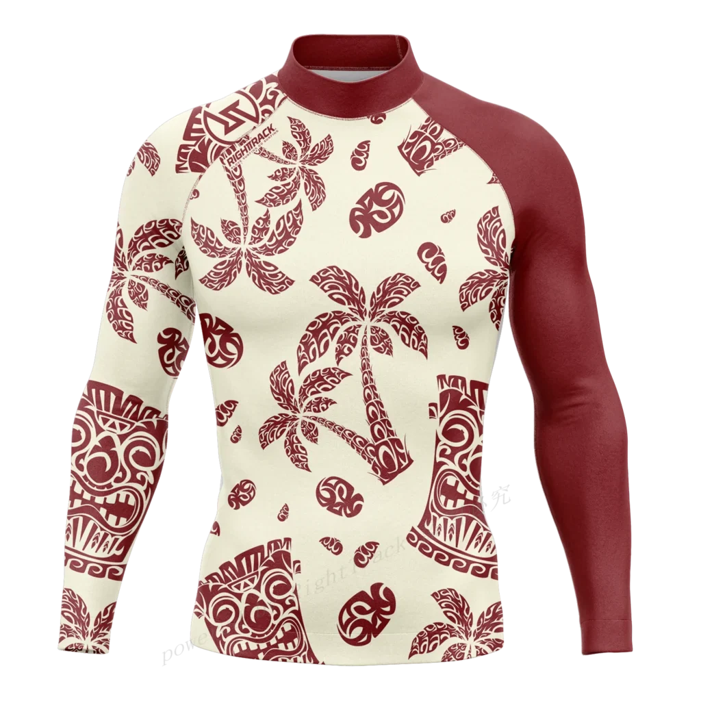 Hot Men's Rashguard Snorkeling Long Sleeve Surfing Shirts Diving Sunscreen Surf Sweatshirt UV Protection RightTrack Swimwear