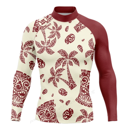 Hot Men's Rashguard Snorkeling Long Sleeve Surfing Shirts Diving Sunscreen Surf Sweatshirt UV Protection RightTrack Swimwear