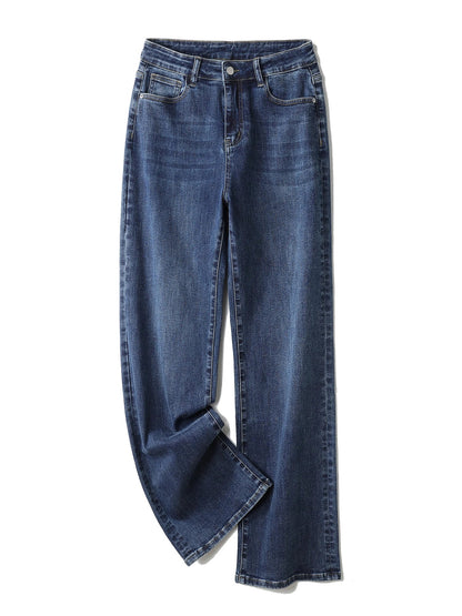 Plus Size Women Jeans Wide Leg Women Jeans Autumn Straight Lady Loose Large Size Jeans 175cms Lady Women Jeans 2023 Full Length
