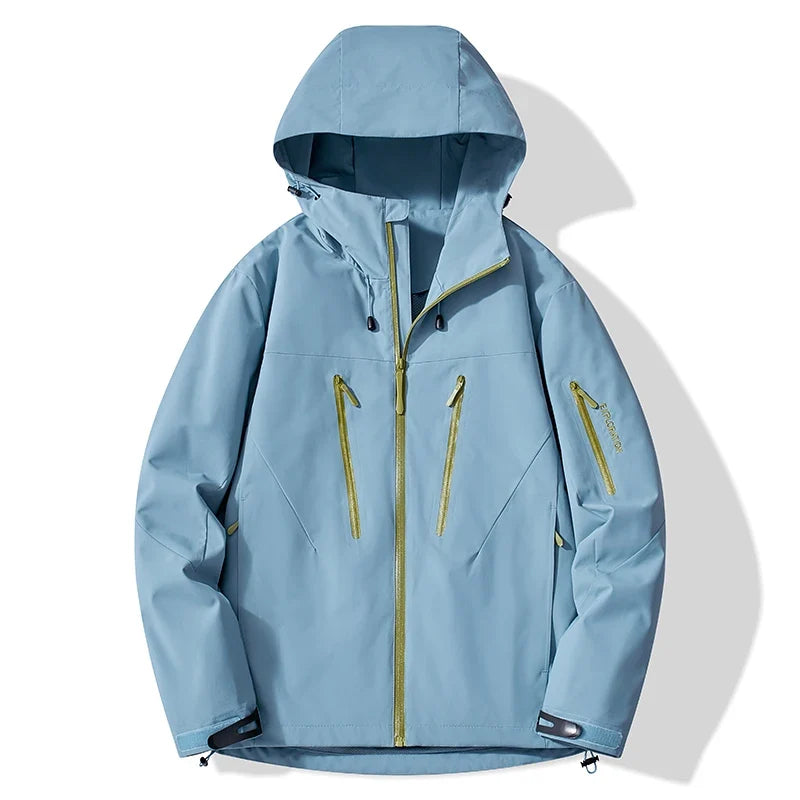 Unisex Rain Coat Hiking Camping Trekking Mountaineering Waterproof Jackets Men Women Outdoor Sporty Windproof Windbreaker
