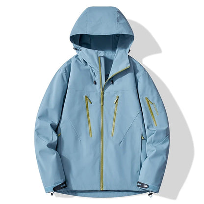 Unisex Rain Coat Hiking Camping Trekking Mountaineering Waterproof Jackets Men Women Outdoor Sporty Windproof Windbreaker
