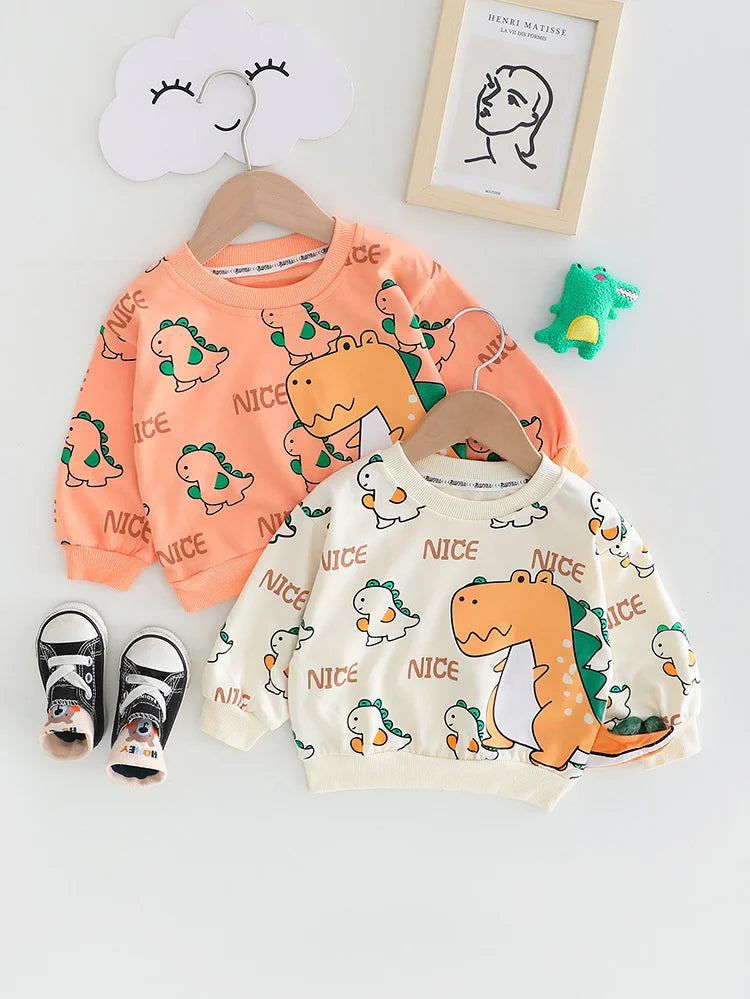 New Spring Autumn Baby Girl Clothes Boys Outfits Children Cartoon T-Shirt Pants 2Pcs/Sets Toddler Casual Costume Kids Tracksuits