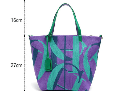 Large Capacity Women's Handbag 2026 New Fashion Casual Tote Bag Women's Shopping Bag New Beach Vacation Travel