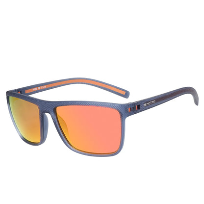 Polarized Sunglasses for Men Shades Lightweight TR90 Frame UV400 Protection Square Outdoor Trave Driving Sun Glasses