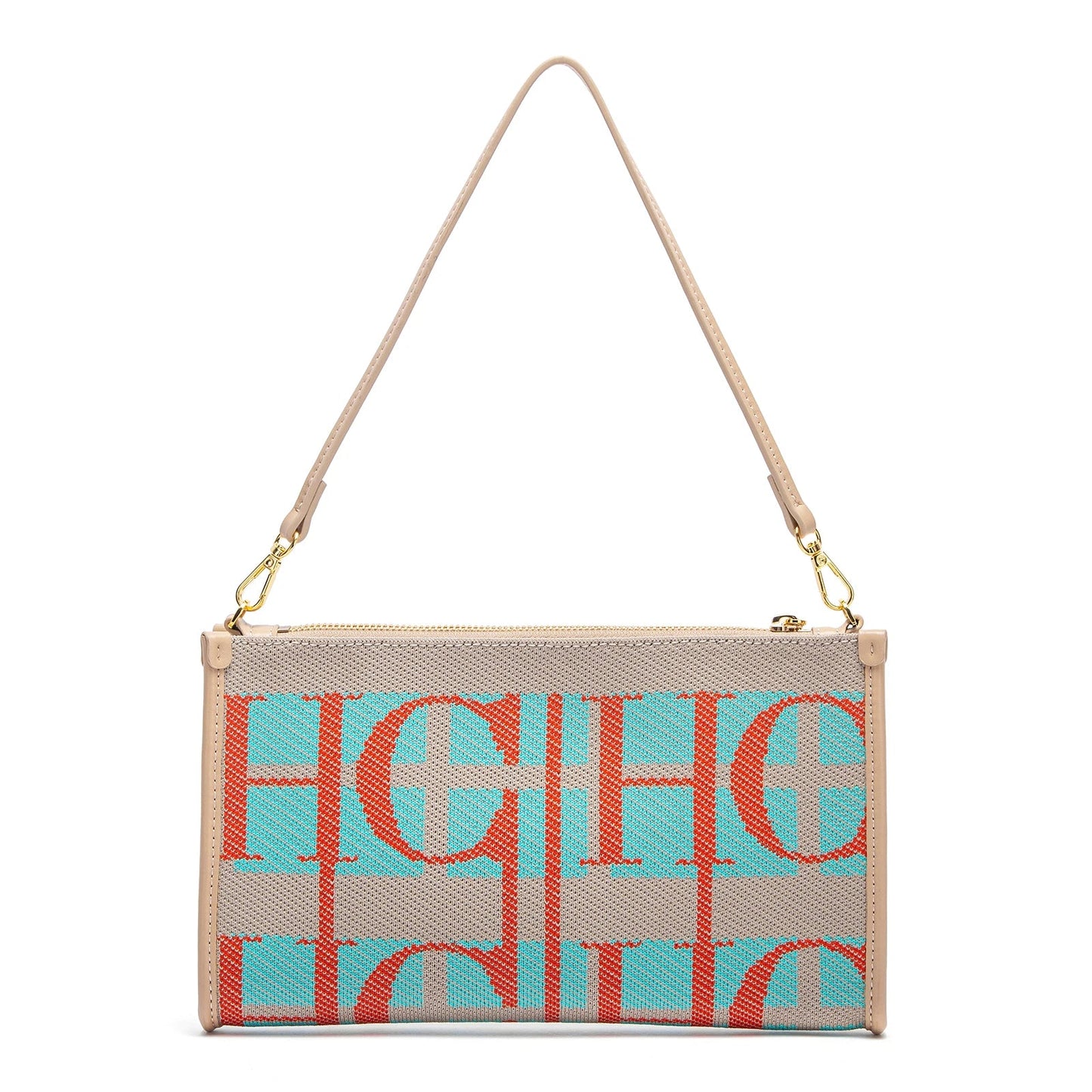Vintage Handbag with Letter Design Large Capacity Fashionable Retro Women's Tote Bag for Everyday Use