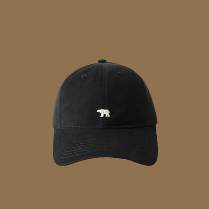 1pc Polar Bear Embroidered Baseball Hat for Men and Women,outdoor leisure Daily Leisure,Outdoor Travel,Sunscreen,Duck Tongue Hat