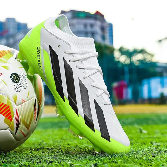 New Men Original Soccer Shoes Society Sneaker Quality Indoor Long Spikes Resistant Sports Match Unisex Training Football Boots