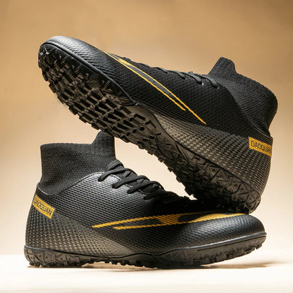 Premium high-top football shoes FG long studs and TF short studs, suitable for both men and women, offer comfort. Sole spikes