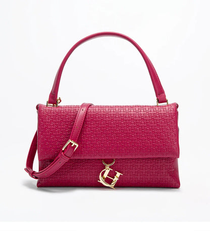Unique Fashion Printed Women's Handbag Metal Accessories Solid Color Elegant Simplicity Women's Shoulder Bag