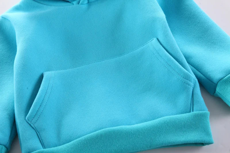 New Autumn Winter Fashion Baby Girls Clothes Children Boys Thicken Hoodies Pants 2Pcs/Set Toddler Sports Costume Kids Tracksuits