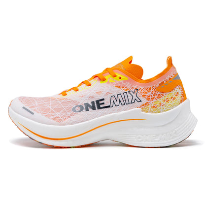 Marathon Carbon Plate Running Shoes Shock Absorption Ultra-light Sports Shoes Rebound Technology Outdoor Men Sneakers