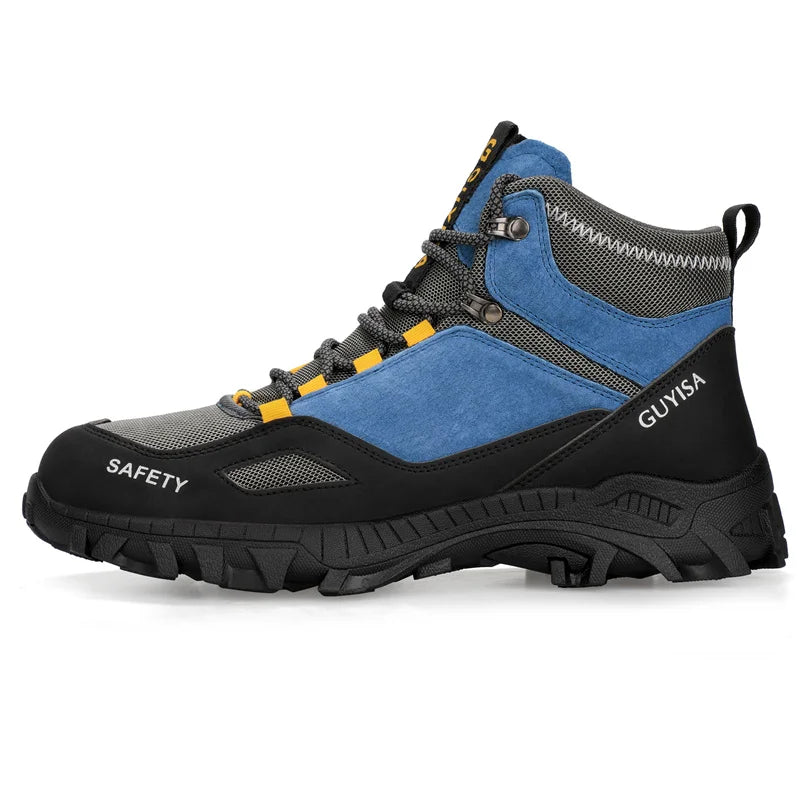 New Fashion 2026 High Top Safety Work Shoes Men Sneakers Steel Toe Cap Anti-puncture Indestructible Construction Site Boots