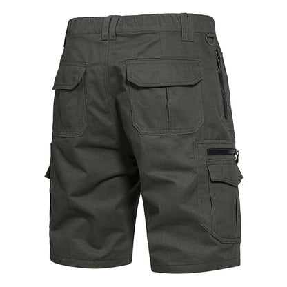 Men's Large Size Loose Casual Shorts Fashion Trendy Versatile Cotton Shorts Elastic Waist Summer Work Shorts