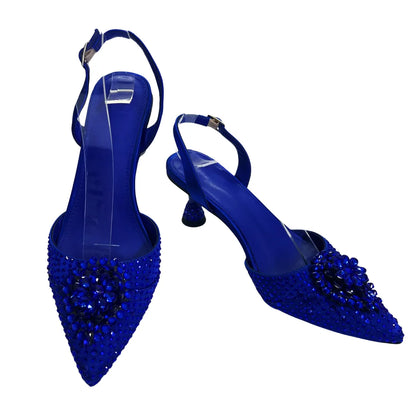 Women's Clutch Bag and Shoes Fairy Diamond High Heels Stylish Dress Shoes Pointed Toe Stiletto Heels Elegant Party Wedding Shoes