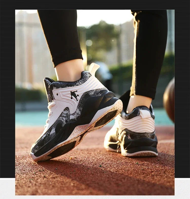 2025 Basketball Shoes for Kids Sneakers New Boys Brand Thick Sole Non-slip Children Sports Shoes Child Boy Basket Trainer Shoes