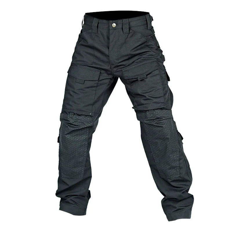 Men Military Tactics Pants Quick Dry Tactical Cargo Pants Wear-Resistant Multi-Pocket Men's Trousers Loose Combat Work Pant Male