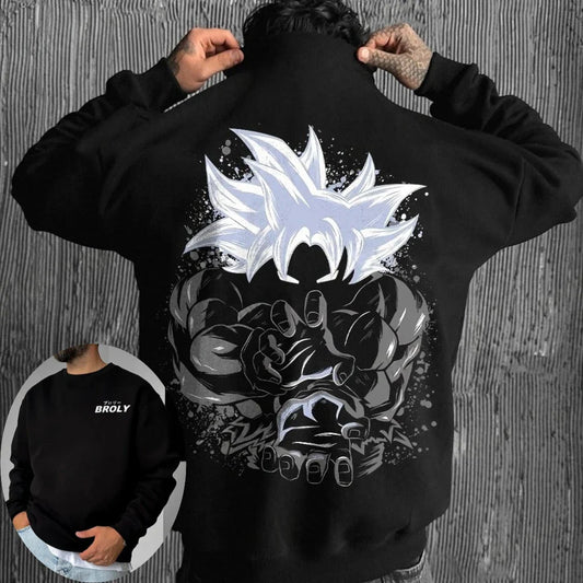 Dragon Ball Men's Sweatshirt Son Goku Japanese Anime Hoodie Spring and Autumn Boys Children's Long-sleeved Parent-Child Outfit