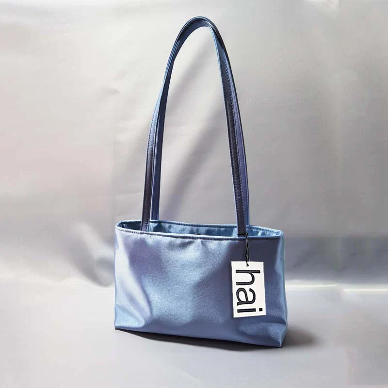 2026 Luxury Shoulder Bags Silk Women's Handbag Square Underarm Bag Ins Famous Brand Commuter Bag Contrasting Color Macaron Totes