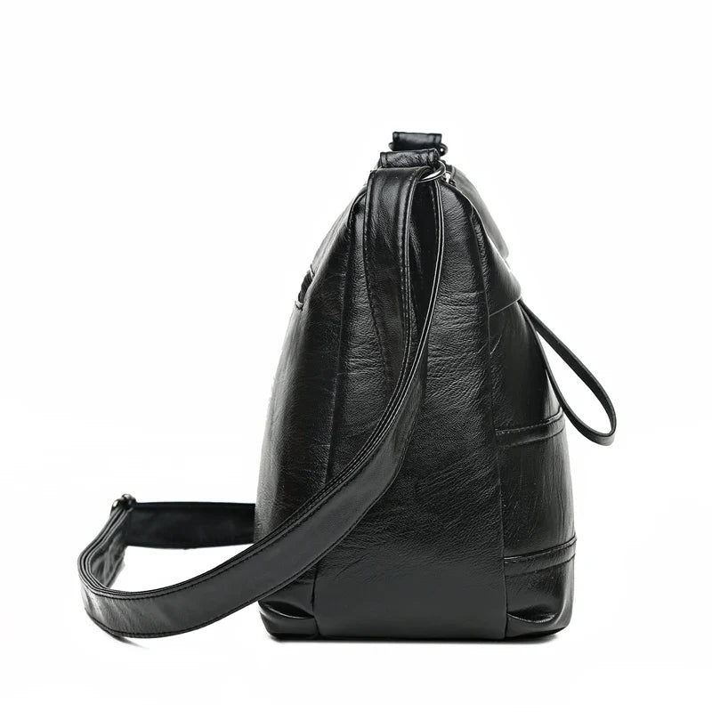 Elegant Leather One Shoulder Handbag Shopping Bag 2024 New Women's Fashion Handbag Sheepskin grain Beautiful Lady Crossbody Bag
