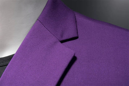 15 Color Fashion Mens Suit Jacket High Quality Slim Fit Solid Color Casual Business Mens Blazers Formal Office Wedding Suit Tops