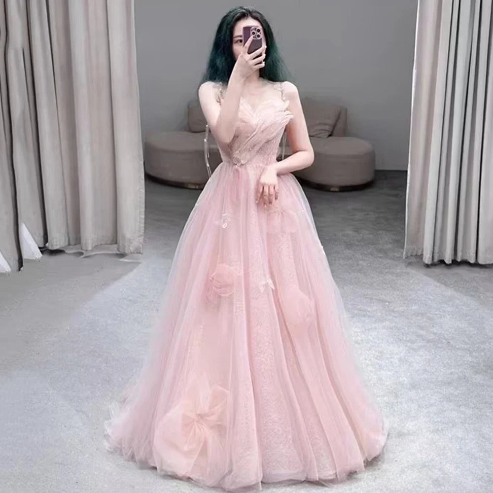 Blue Off Shoulder Princess Prom Dresses Celebrity A Line Pearls 3D Butterfly Evening Gown платье на выпускной Customized