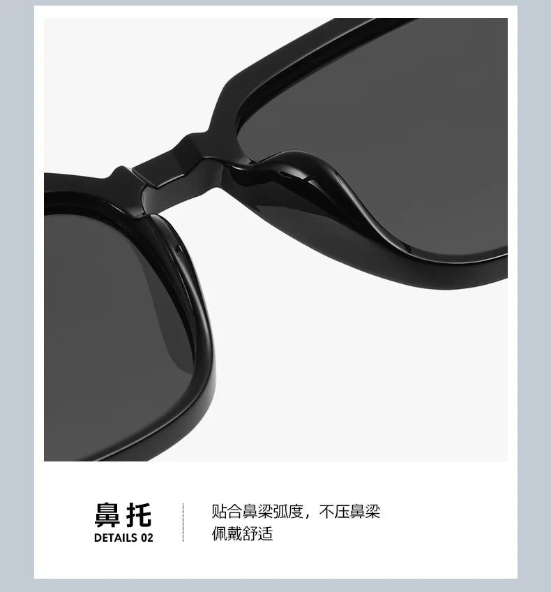 Square Retro Polarised Sunglasses Men Women Designer Brand Travel UV400 High Quatity Outdoor Sun Glasses Eyeglasses