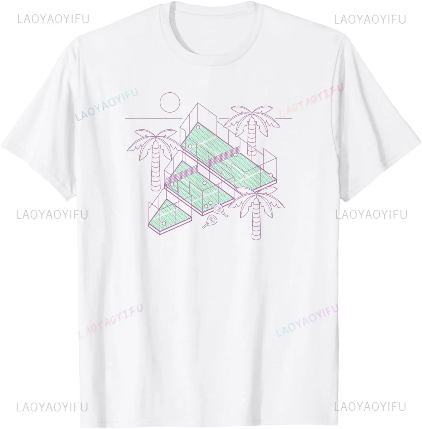 Badge of Sport Tennis Padel Logo Graphic T-Shirt Unisex Summer Streetwear Tops Customizable Couple Camiseta Hombre