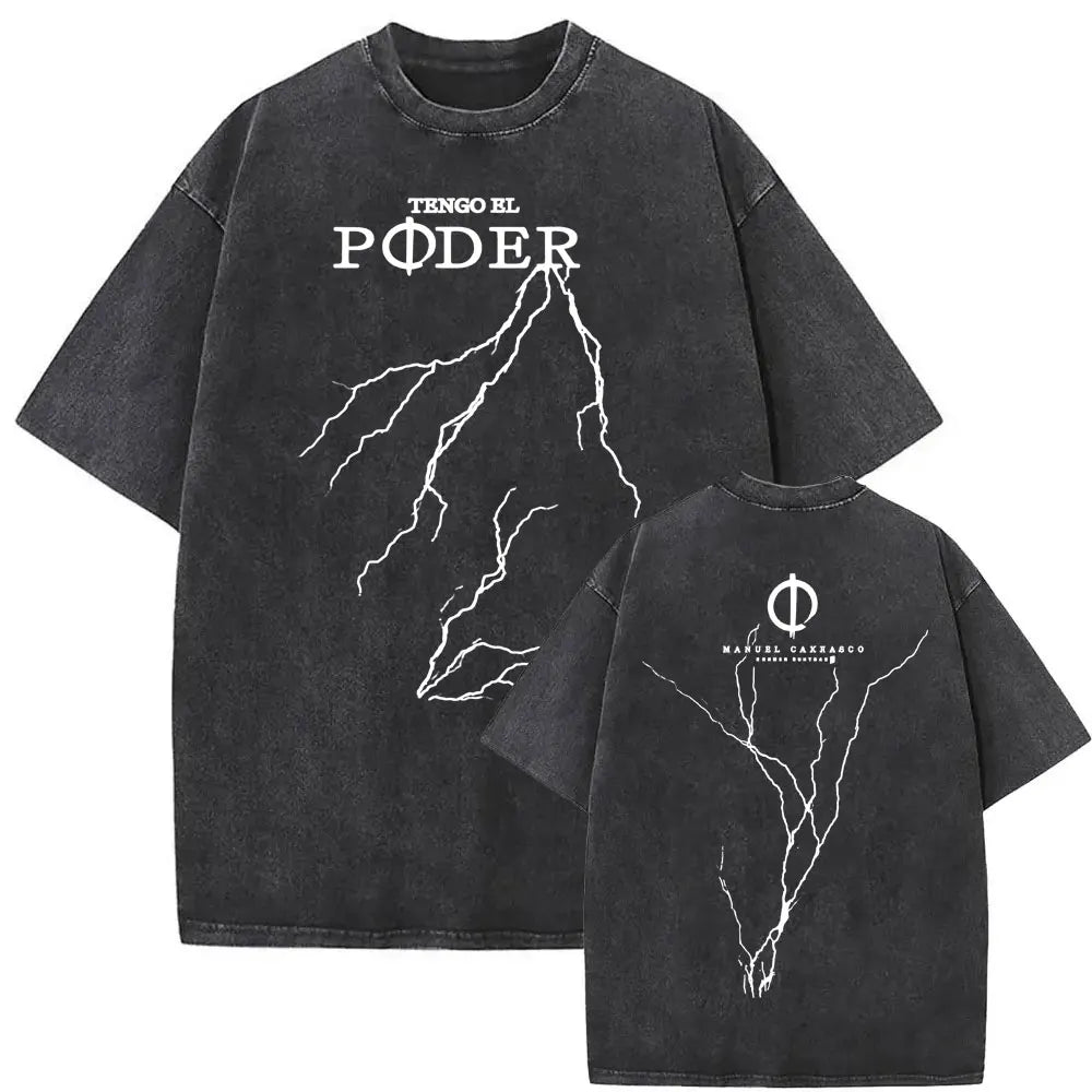 Manuel Carrasco Salvaje Desde Ia Raiz 2026 Vintage Washed T-shirt Men Women Fashion Hip Hop Punk 100% Cotton T Shirts Streetwear