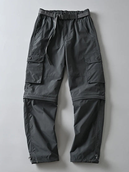 New Hiking Pants Outdoor Casual Cargo Pants Men Spring Summer Trousers/Shorts Outdoor Sport Trekking Camping Fishing Pants M-4XL
