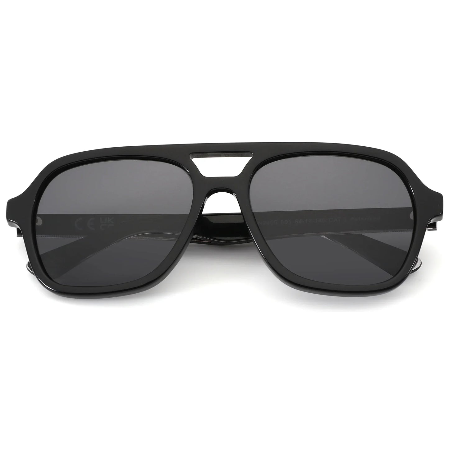 Acetate Pilot Polarized Prescription Sunglasses For Women Double Bridge UV400 Myopia Protection Grade Shade