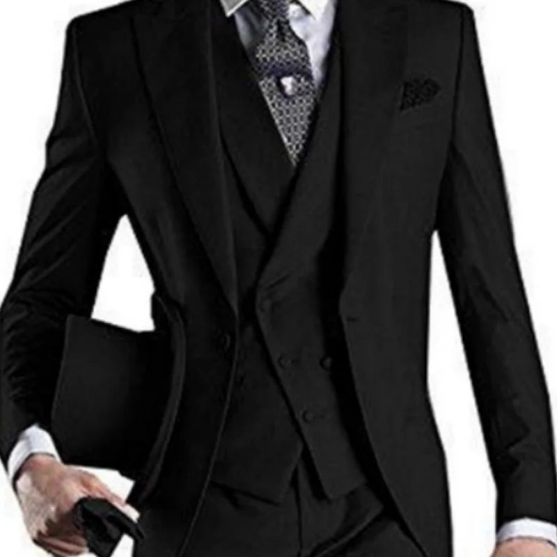 Men Vest Dark Gray With Lapel Solid Waistcoat For Wedding Banquet Prom Business Work Casual Daily Men Vest (ONLY SALE VEST)