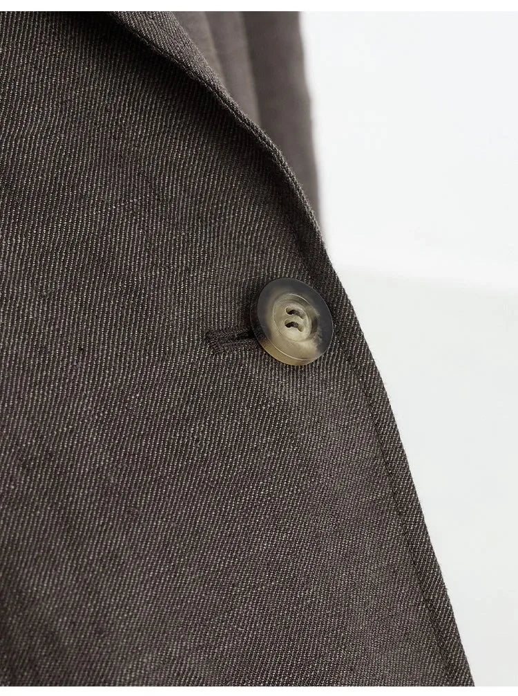 Simple and Understated~ One-Button Women's Blazer, Thin Spring/Summer Suit, New Casual Commuter Jacket, Loose Fit