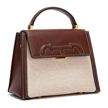Shoulder Bag Women's New Flip Square Handbag Denim Simple Saddle Bag