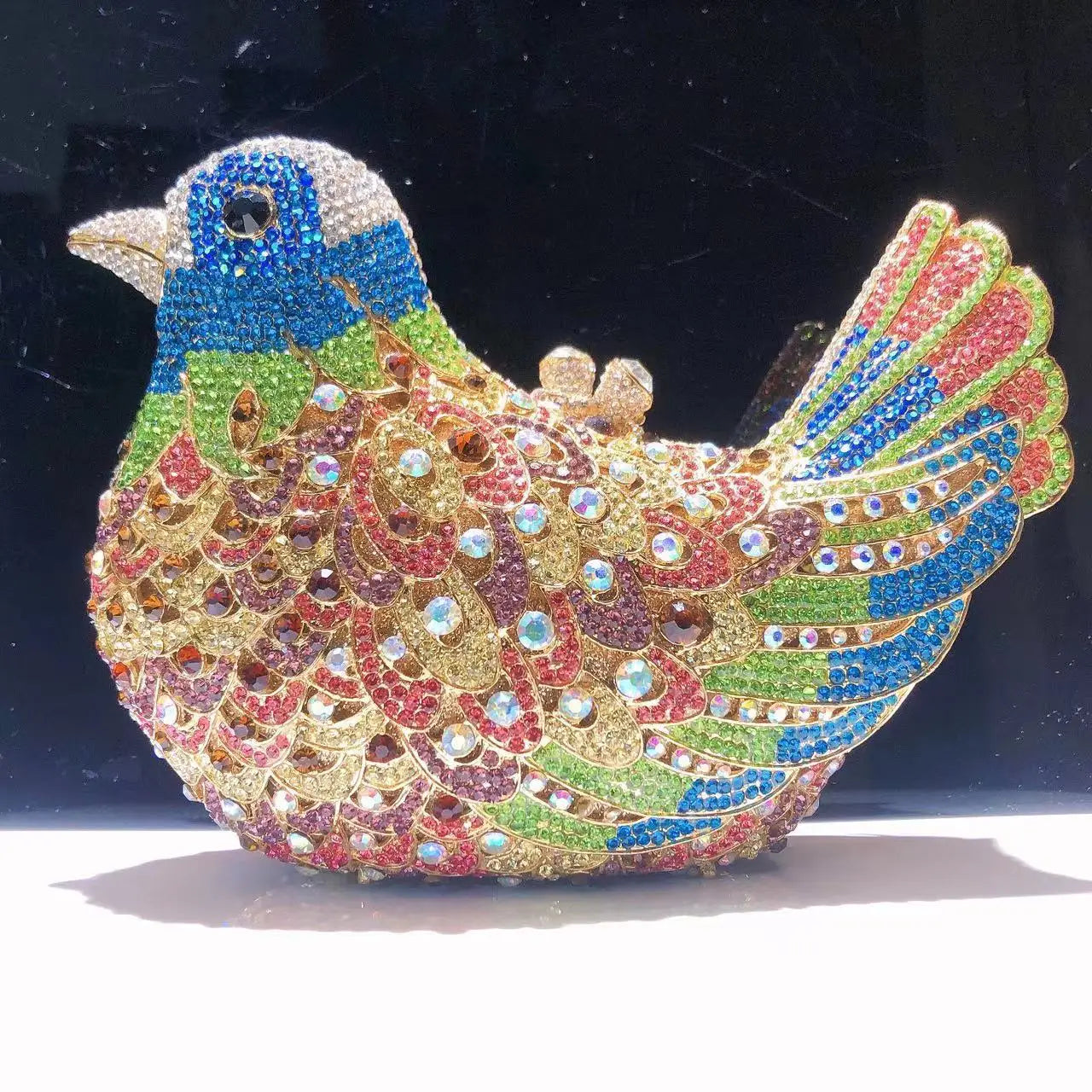 Birds Doves Animals Diamond Bags Rhinestone Dinner Bags Banquet Crystal Clutch Purse Luxury Designer Handbags Unique Party Bags