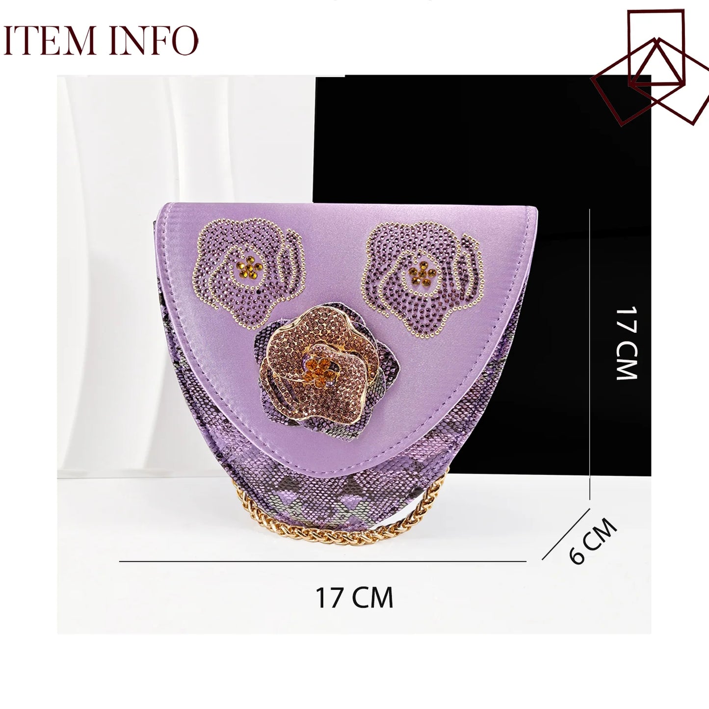 2025 Elegant Lilac Color Women's Heels Handbag Set Rhinestone Embellished Designer Shoes for Weddings Special Events